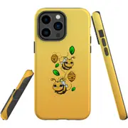 For iPhone 14 Pro Max Case Tough Protective Cover, Honey Bees