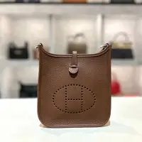 在飛比找PopChill優惠-[二手] HERMES MINI Evelyne摩卡色