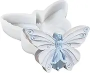 Molds for Candles - Plaster Soap Mold,Butterfly Fairy Plaster Cement Epoxy Resin Moulds for Art Craft Home Room Wedding Decoration