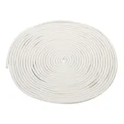 6mm x 10 Meters Foam Weather Stripping Door Seal for Instruments - White
