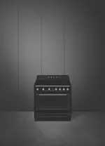Smeg Victoria 90cm Induction Freestanding Cooker, Black