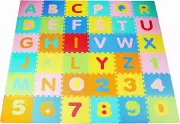 Puzzle Exercise Play Mat with EVA Foam Interlocking Tiles Non-Slip for Kids