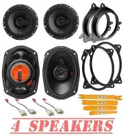 JBL Front Door 6.5" | Rear Deck 6x9" Speakers kit for 2014-2019 Toyota Corolla