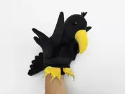 Sigmund the crow - handpuppet