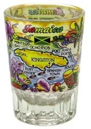 JAMAICA DOUBLE SHOT GLASS SHOTGLASS