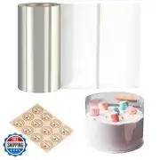 Cyimi Cake Collars 6 x 394inch, Transparent Cake Rolls, Acetate Cake Collars,