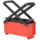 Paper Log Briquette Maker Steel- Black and Red