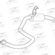 Redback Mufflers Bolt-On to suit Toyota Lancruiser FZJ80 4.5L Auto RM (T1458) - M1353