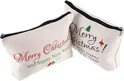 TOVINANNA 2pcs Jewelry Bag Daily Use Jewelry Pouch Jewelry Travel Pouch Jewelry Display Jewelry Boxes for Women Christmas Candy Bags Jewelry Pouches Storage Boxes Jewelry Cabinet Beige Linen