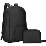 Evol Recycled Foldable Travel 20L Backpack (Black)