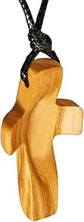 [Buhygn] Wooden Holy Emblem Pendant, Handcrafted Necklace, Encouragement Pendant, Unique Design, Durable Craftsmanship, 1 Piece, For Gift, Religious, Inspirational, Refer to description, Wooden, Unisex