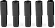 DUUTI 5Pcs Aluminum Alloy Brake Cable Caps for Smooth Cable Movement and Protection, Lightweight and Durable Brake Cable Tube Cap [Cyclists] (Black)