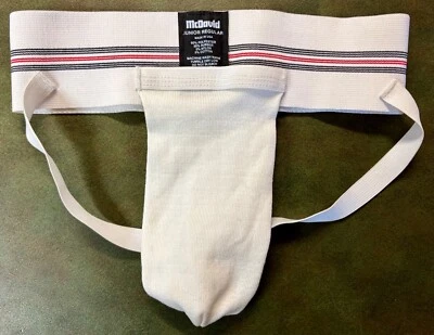 New McDavid Supporter With Cup Pocket, No Cup, Junior Regular (20"-26" Waist)