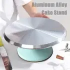 Aluminium Alloy Revolving Cake Stand 12 Inch Heavy Duty Rotating Cakes Turntable