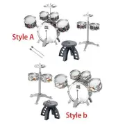 Kids Jazz Drum Set Music Enlightenment for Children Boys Girls Birthday Gift