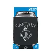 Sailing Ob Captain - Funny Novelty Stubby Holder With Base