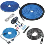 NVX XKIT82 2-Channel 8 AWG Gauge OFC Amplifier Installation Kit w/ RCA Cable