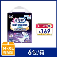 在飛比找PChome24h購物優惠-來復易 極緻防漏呵護透氣紙尿褲 箱購 (M-XL)