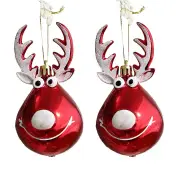 NNEOBA Elk Christmas Tree Bauble Ornaments (2pcs)