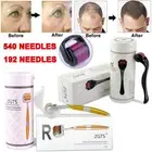 192/540 Micro Needles Skin Scars Dermaroller Anti Aging Titanium Derma Roller