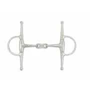 JP Korsteel Stainless Steel French Link Full Cheek Eggbutt Snaffle Bit