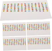 MUELODSIC 5pcs Guitar Fretboard Stickers Durable Note Labels for Acoustic Bass Guitars Accurate Markings for Beginners Visual Learning Tools for Easy Chord Practice
