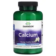 Swanson, Calcium, Vanilla Cream, 100 Chewable Tablets