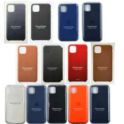 Apple iPhone 11 Pro Max Genuine Original Leather & Silicone Case Cover Brand New