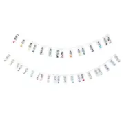 2 PCS Piano Note Sticker Detachable Keyboard Sticker White (PVC Box) 612381