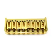 8 String Electric Guitar Bridge Hardtail Fixed Saddle Metal Tailpiece,Gold