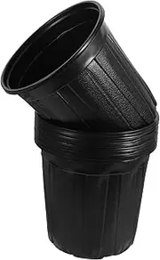 Generic 10pcs Black Plastic Nursery Pots Durable Seedling Containers with Efficient Drainage for Healthy Plant Growth for Succulent Cultivation and Root Development