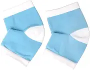 Gel Heel Socks for Men and Women (Blue, 1 Pair)