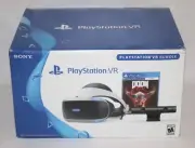 Sony PlayStation 4 PS4 VR Virtual Reality Headset Bundle Doom VFR CUH-ZVR2 NEW!
