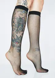 Sinister Schoolgirl Fishnet Socks