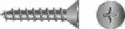 Seachoice SC0623 #8x3/8 phl flt sms ss 100/bg
