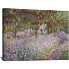 Irises in Monet's Garden, 1900 by Claude Monet Canvas Wall Art Decor Framed F...