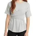 New ~ OPEN EDIT ~ ( Nordstrom ) 100% Organic Cotton Tie Back Corset top SZ S