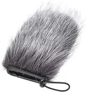 UPKOCH Furry Windscreen for Microphone Pop Filter Reusable Microphone Cover for Outdoor Recording Noise Reduction Suitable for Filmmaking and Field Collection