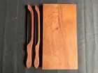 Bread Board, Fiddle Bow Knife Toast & Sandwich Slice, 3pcs Set