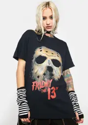 [Daisy Street] Friday The 13th Mask Graphic Tee