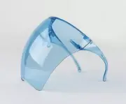 Face Shield Face Mask Transparent Reusable Glasses Visor Anti-Fog Light Blue
