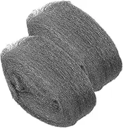 2pcs Steel Wool Roll Flexible Wool Fabric Cleaning Wire Wool Reusable Steel Wool Polishing Wire Mesh Cleaning Steel Wool Buffing Wire Wool Reusable Wool Fabric Steel Wire