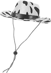 PENIKOKO Pet Cowboy Hat Adjustable Sun Hat for Dogs Cats Multi Function Summer Headwear with Practical Adjustable Ropes Keep Pets Cool Stylish Outdoors for Sun Protection