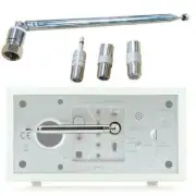 For Bose Wave FM Radio Telescopic Aerial 75Ohm F Type Antenna W/ TV 3.5 Adapter