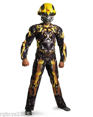 Transformers Dark of the Moon Bumblebee Costume Size 10-12 Large Glows New