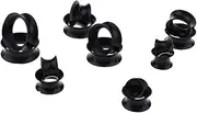 Colaxi 14pcs Flexible Silicone Ear Tunnel Plugs Expander Stretching Kit Set