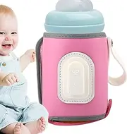 Baby Milk Warmer - Insulated Lid for USB Bottles | PU, Heating Film, Rapid Heating Blanket for Baby Bottle, Breast Milk, Heat Insulation and Heating with Accurate Temperature Control 5-8cm/1.97-3.15