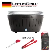 在飛比找momo購物網優惠-【LotusGrill】健康無炭煙烤肉爐+夾子+醬刷+進口無