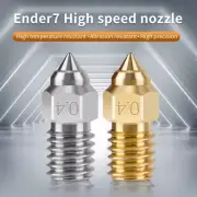 For Creality Ender 7 Printer 0.8/0.6/0.4 Hardened Steel Nozzle Combination Parts