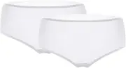 [SilRiver] Women's 100% Silk Panty Briefs Travel Hipster Bikini Underwear (2pcs Pack) Breathable Underpants